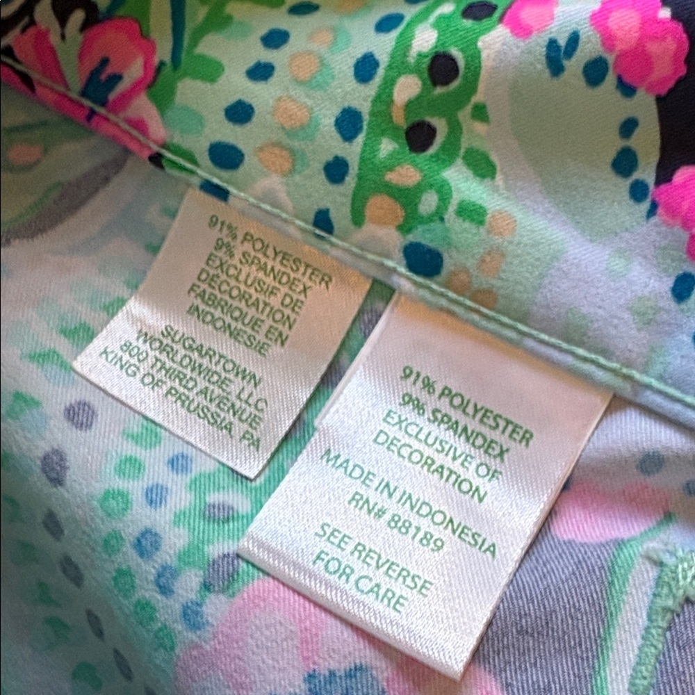 Lily Pulitzer sz 6 elastic waist pull on pants - Picture 9 of 11